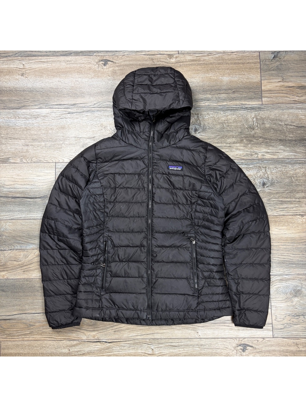 Patagonia Black Hooded Puffer Jacket